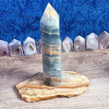 Sky Blue Onyx Large Towers from Argentina