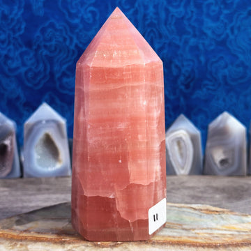 Rose Calcite Tower from Pakistan