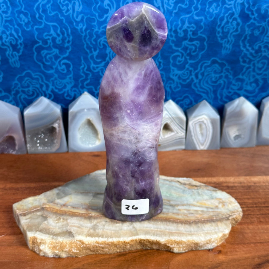 Amethyst Virgin Mary/Goddess Carving from China