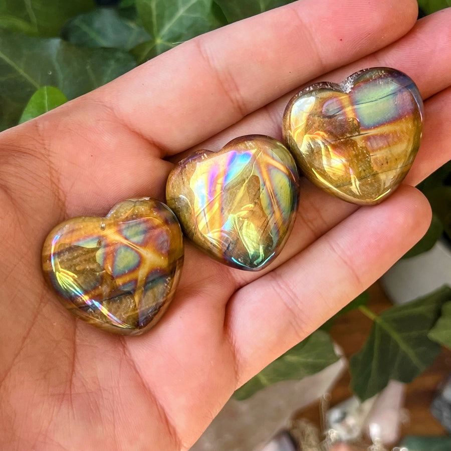 Angel Aura Tiger's Eye Heart from Australia