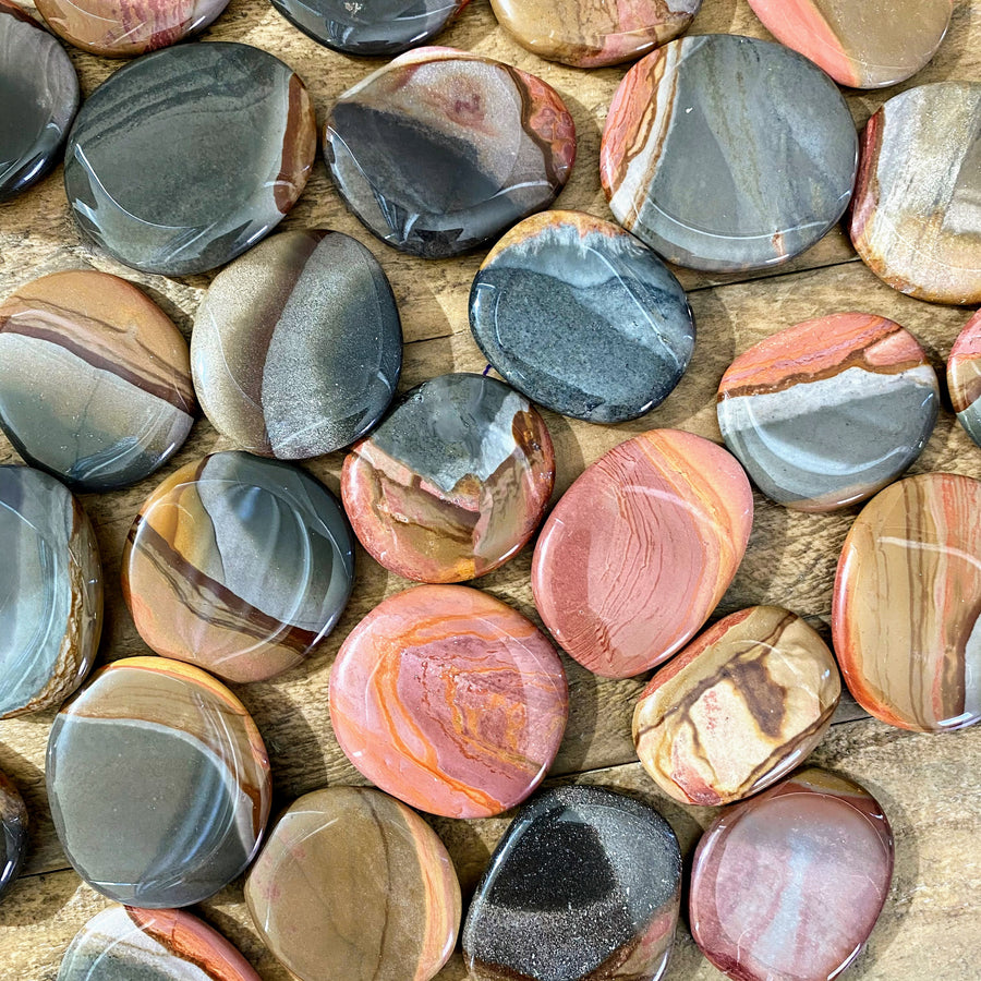 Polychrome Jasper Pocket Stones from Madagascar