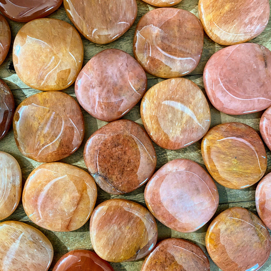 Apricot Aventurine Pocket Stone from India