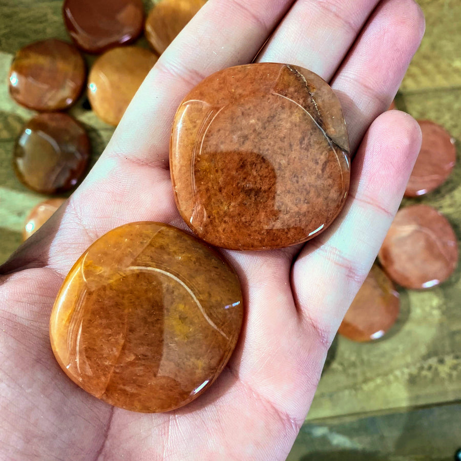 Apricot Aventurine Pocket Stone from India