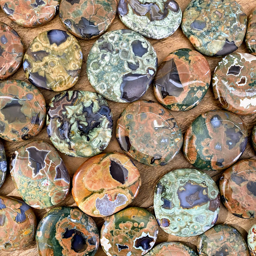 Rain Forest Jasper Pocket Stones from Australia