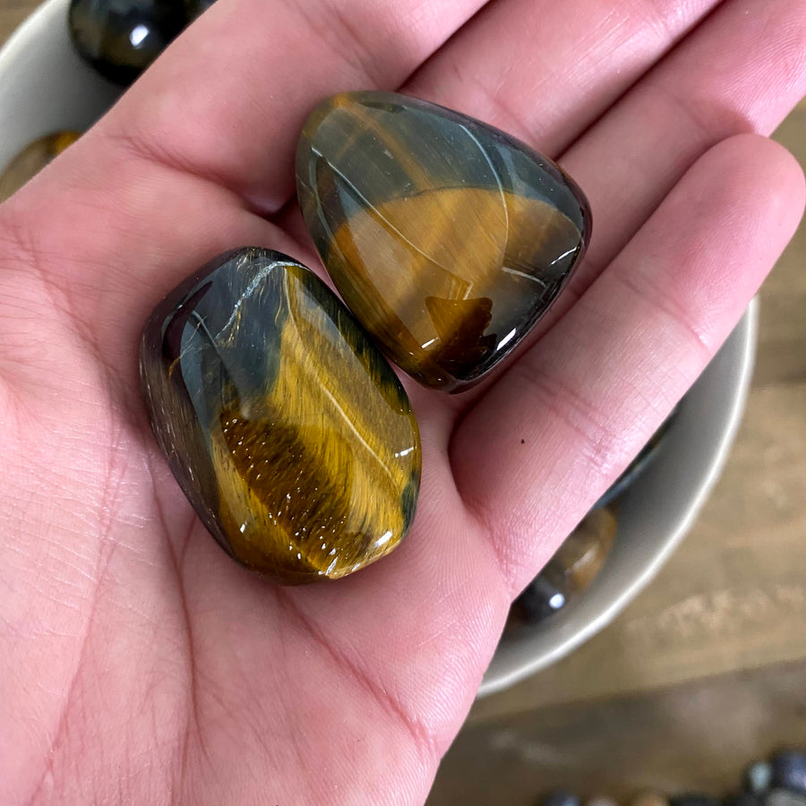 Tiger Eye Tumbled from Africa