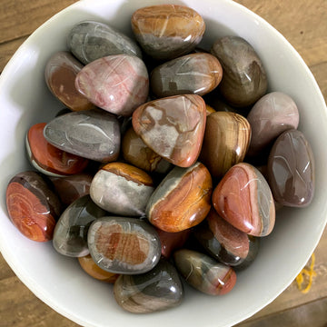 Polychrome Jasper Tumbled from Madagascar