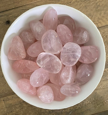 Rose Quartz Tumbled from Madagascar