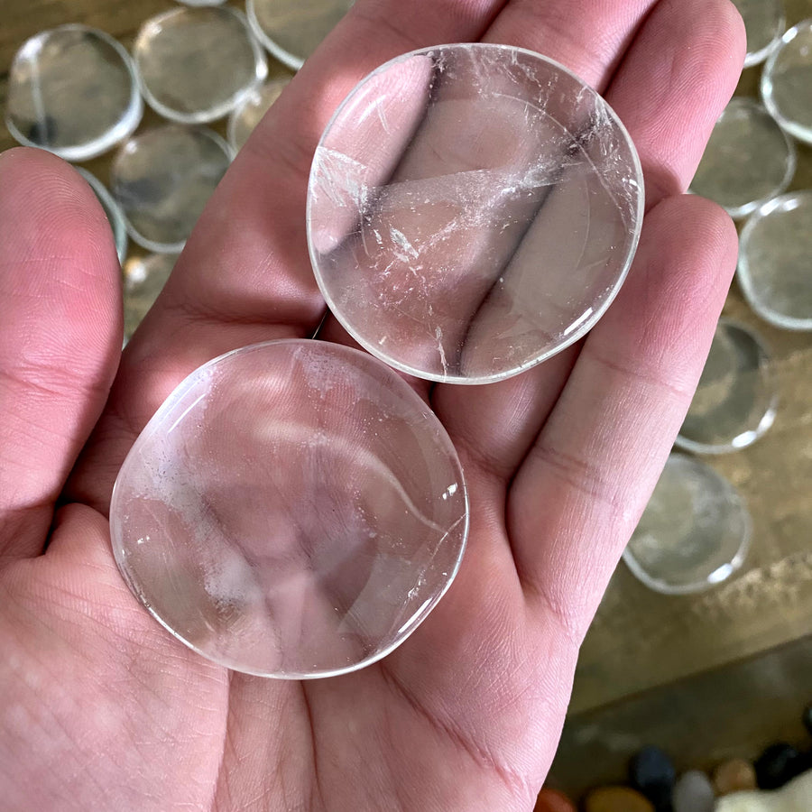 Clear Quartz Pocket Stones from China