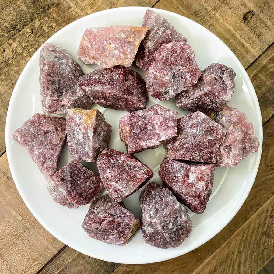 Strawberry Quartz Natural Chunks from Brazil