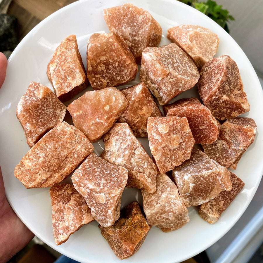 Orange Aventurine Natural Chunks from Brazil