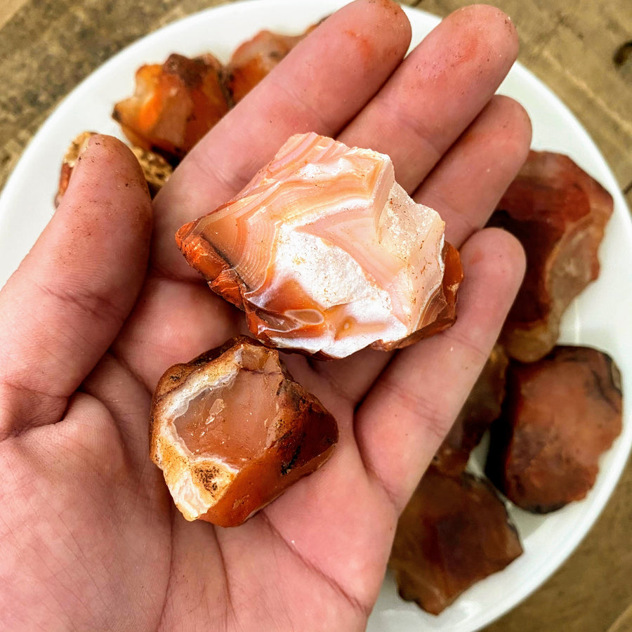 Carnelian Natural Chunks - Medium from Madagascar