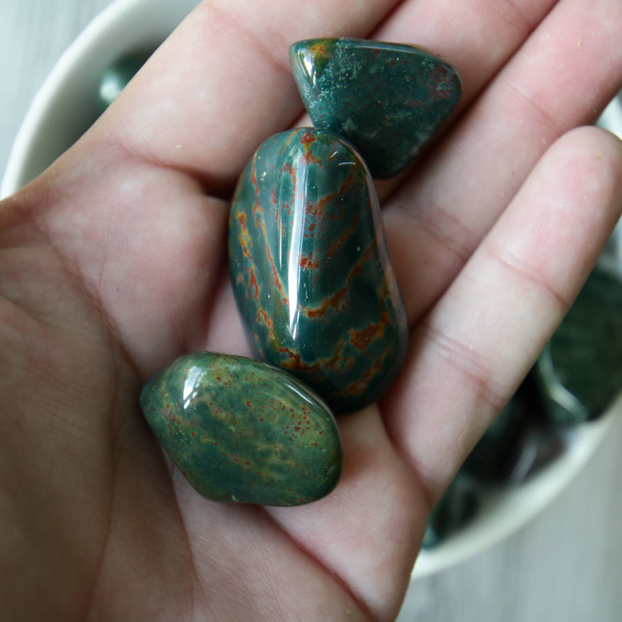 Bloodstone Tumbled Crystals from India