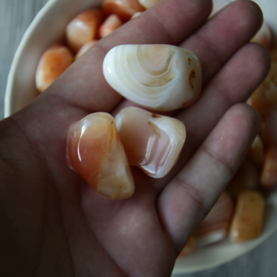 Apricot Carnelian Agate from South Africa