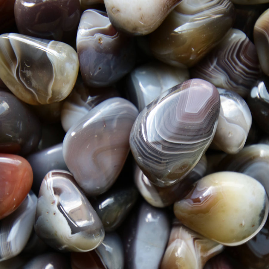 Botsawana Agate Tumbled Crystals from Botswana