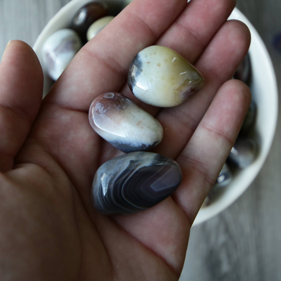 Botsawana Agate Tumbled Crystals from Botswana