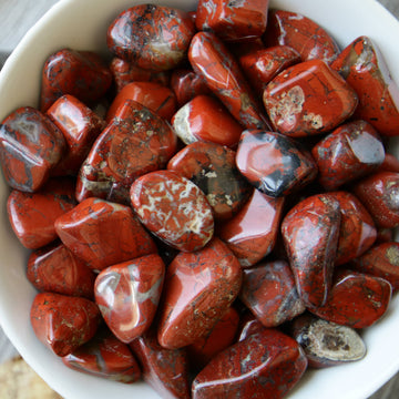 Red Jasper Tumbled Crystals from South Africa