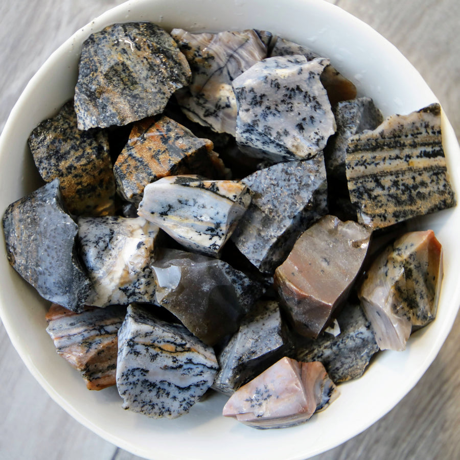 Fancy Jasper Natural Chunks with Dendritic Patterns from India