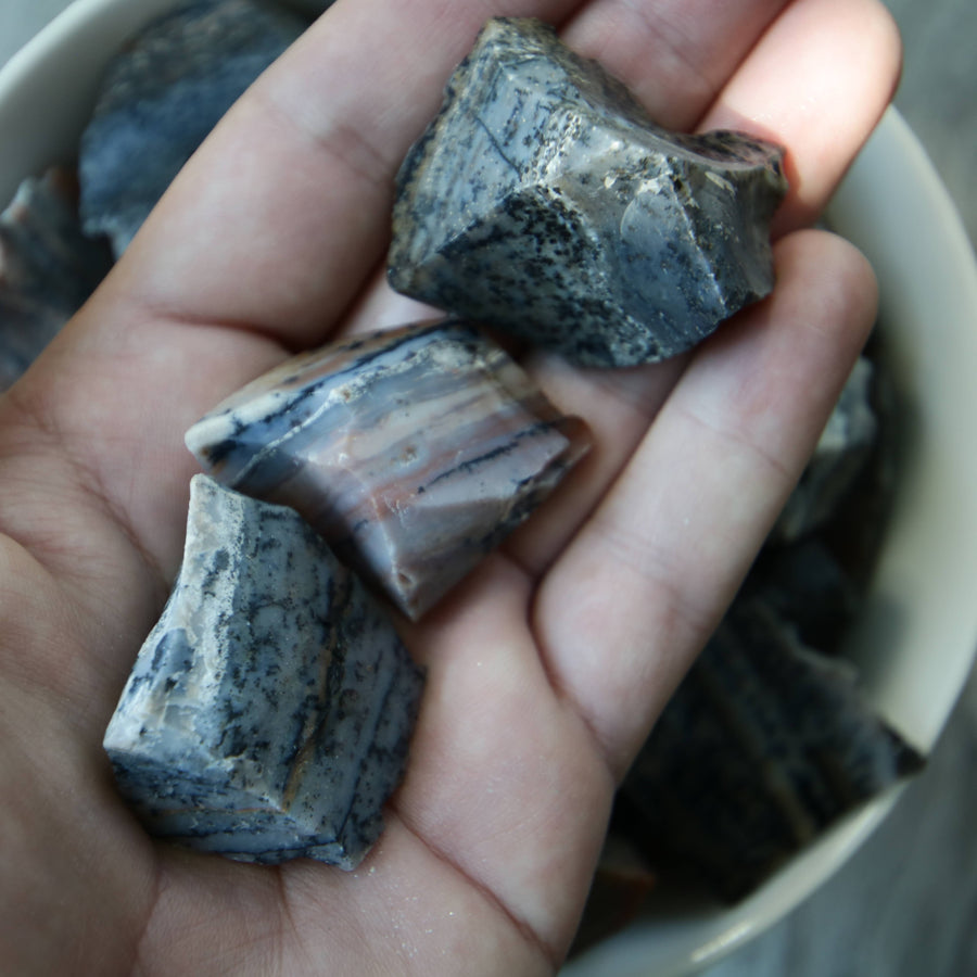 Fancy Jasper Natural Chunks with Dendritic Patterns from India