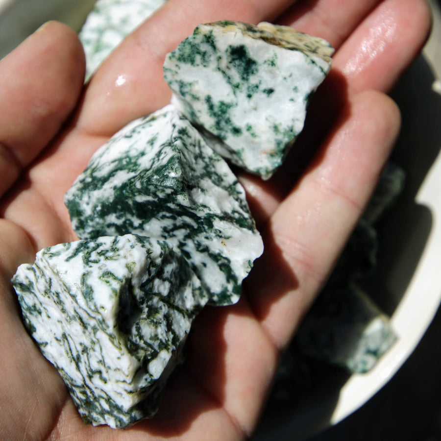 Tree Agate Natural Chunks from India