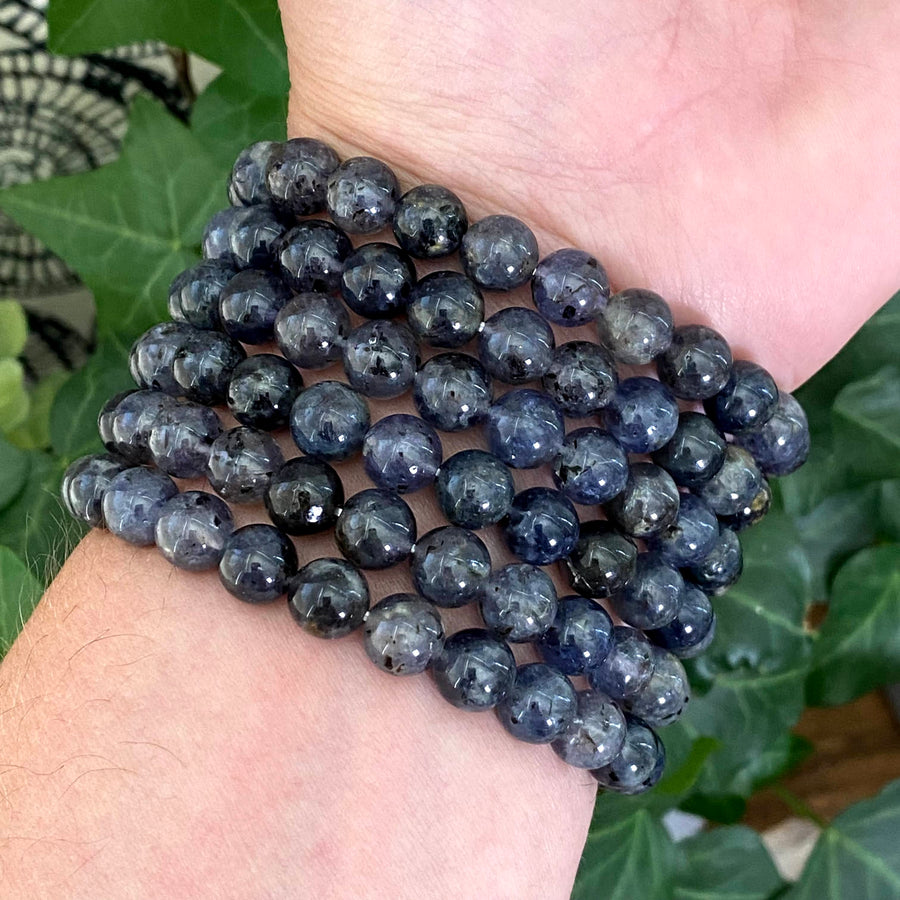 Iolite Gemstone Bracelet from India