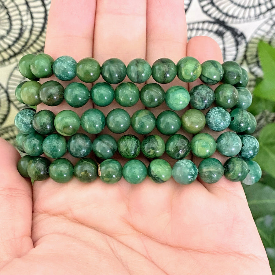 Verdite (African Jade) Gemstone Bracelet