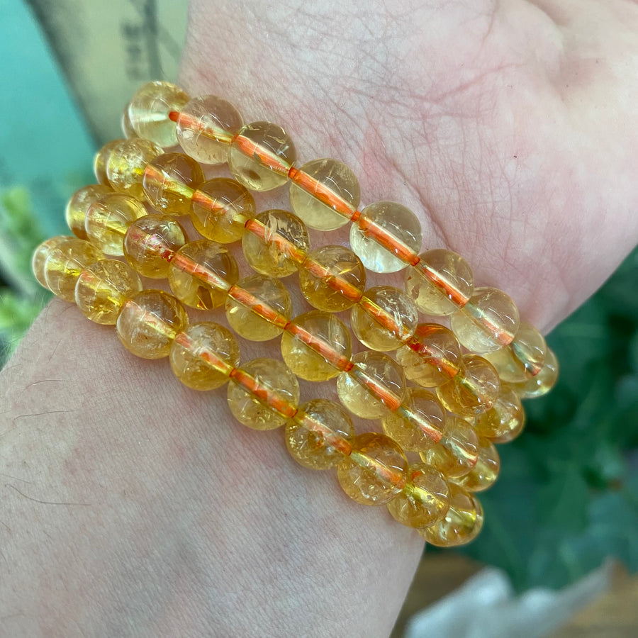 Natural Citrine Gemstone Bracelet