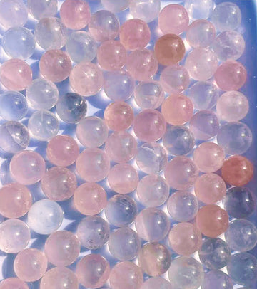 Rose Quartz Mini Spheres (Set of 3) from Mozambique