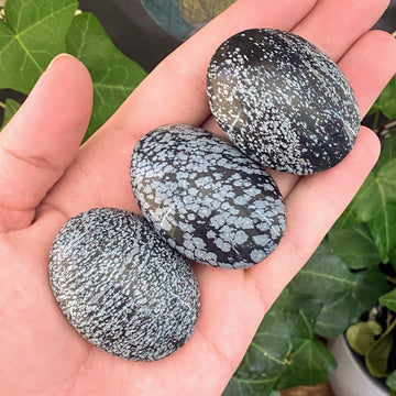 Snowflake Obsidian Pocket Stones from Mexico