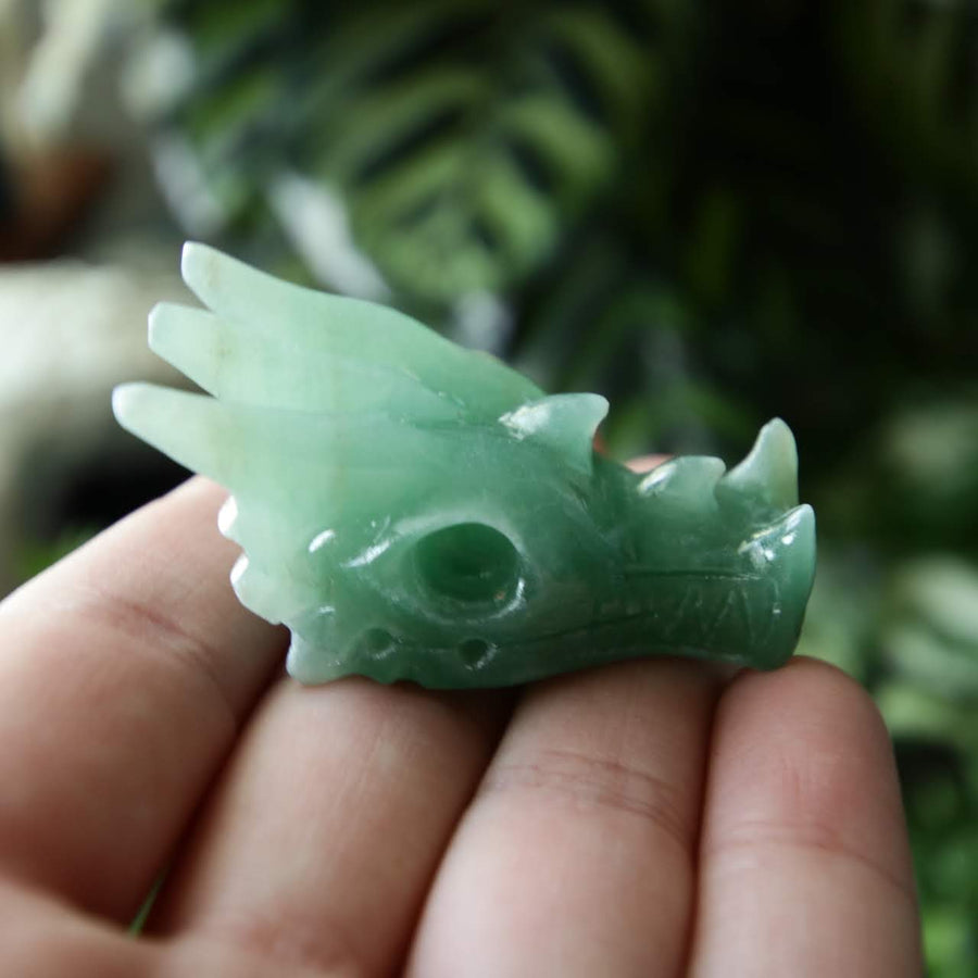 Green Aventurine Carved Dragon from China