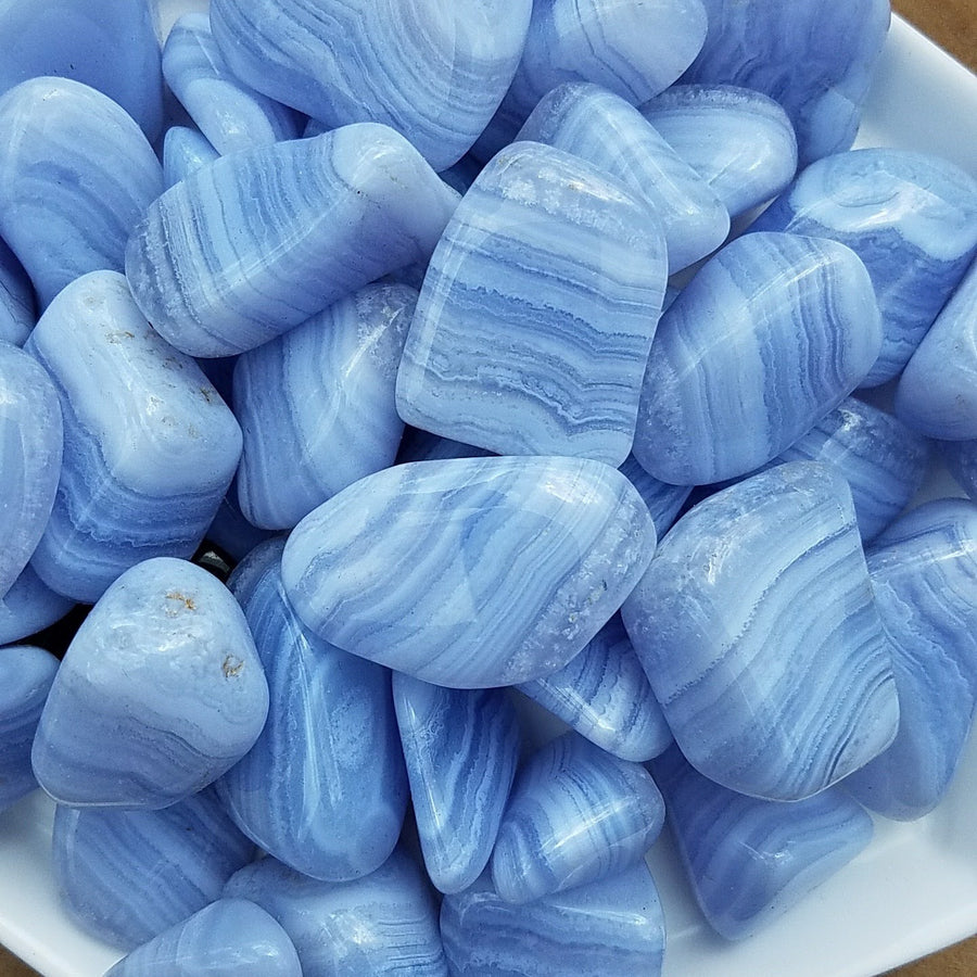 Blue Lace Agate Tumbles